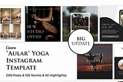 Yoga Templates Instagram in Canva, a Social Media Template by VeliusCreativeStudio (Thumbnail 1 of 9)
