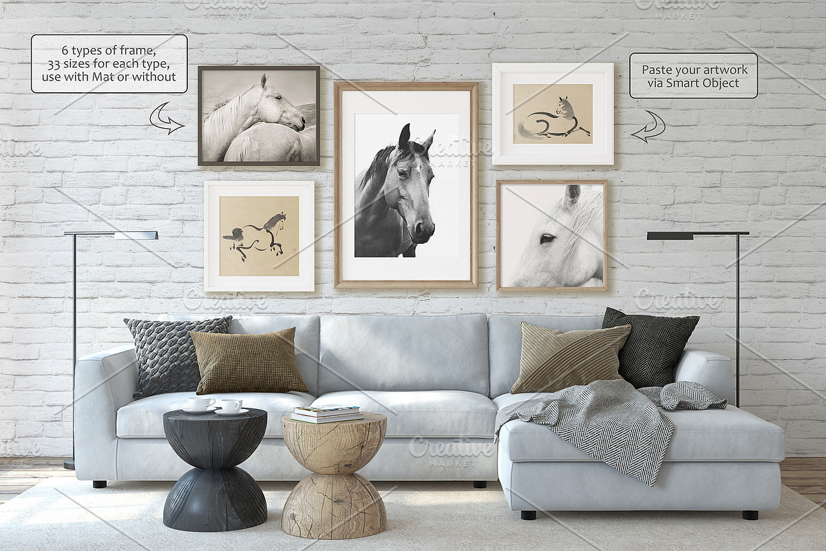 MINIMALIST HOME Wall&Framr Mockups, a Poster Template by MyHomeMockups (Photo 6 of 11)