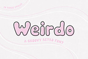 Weirdo - Groovy Retro Font, a Handwritten Font by simpleblues (Thumbnail 1 of 12)