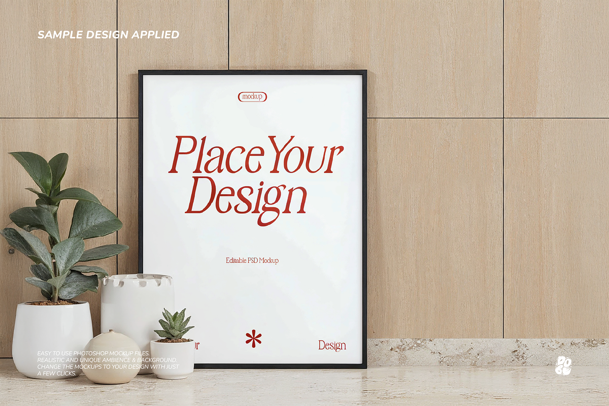Minimalist Black Frame Mockup Vol 1, a Household Mockup by DOBE Studio (Photo 10 of 10)