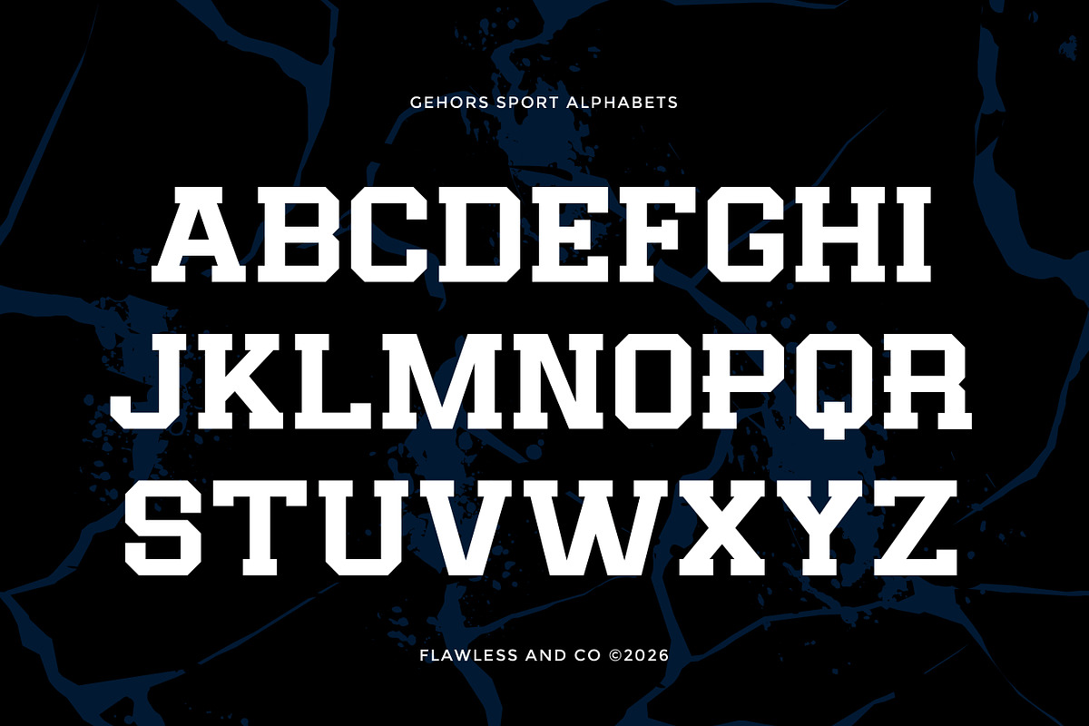 Gehors - Sport Display Font, a Serif Font by Flawless And Co (Photo 7 of 10)