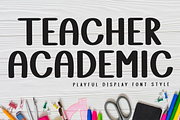 Teacher Academic, a Script Font by InermediaSTUDIO (Thumbnail 1 of 8)