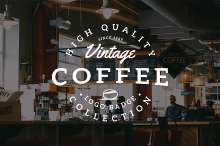 Vintage Coffee Logo Badges Vol. 3