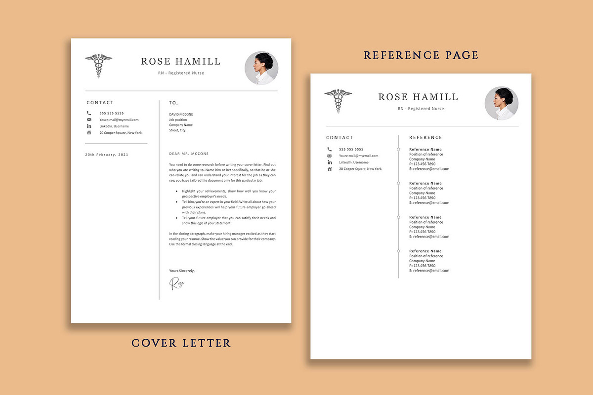 Professional RN Resume Template, a Resume Template by VictoriousVita (Photo 5 of 8)