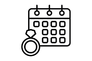 Wedding day Line Icon, an Icon by Pexelpy (Thumbnail 2 of 2)