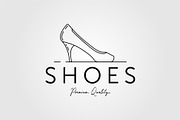 minimalist high heels shoe line art, a Graphic by Rizkaarishandy_shop (Thumbnail 1 of 2)