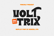 Volt Trix Bold Display Font, a Serif Font by Heinzel Std (Thumbnail 1 of 10)