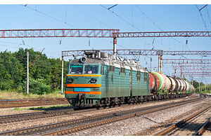 Freight train with liquid cargo in Ukraine, a Transportation Photo by Leonid Andronov