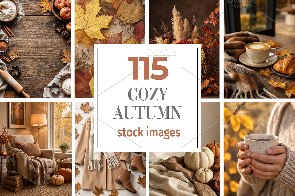 Cozy Fall / Autumn Background Bundle, a Background Photo by Selenique Studio (Photo 1 of 11)