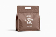 Coffee Pouch Mockup with Handle, a Packaging Mockup by Design Squad (Thumbnail 1 of 4)