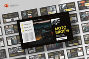 Motorcycle Powerpoint Template, a Presentation Template by fluffstudio (Thumbnail 1 of 4)