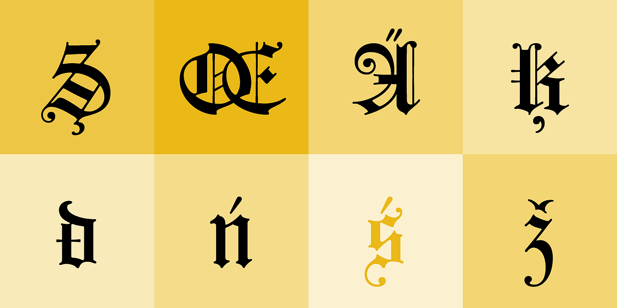 Fleischmann Gotisch, a Blackletter Font by preussTYPE (Photo 4 of 11)