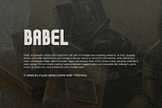 BABEL FONT - DISPLAY SAN SERIF, a Sans Serif Font by BURSTYPE (Thumbnail 2 of 9)