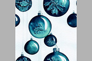 Blue Christmas decorations. Seamless, a Pattern Graphic by Zoya Miller (Thumbnail 5 of 9)