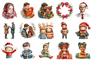 Black Family Christmas Clipart, an Illustration by Daily.Designs (Thumbnail 2 of 4)