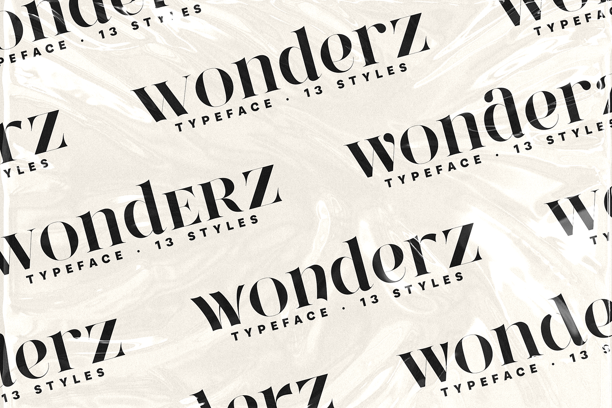 Wonderz Typeface — A Modern Serif, a Serif Font by VP Fonts (Photo 1 of 16)