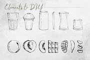 Green detox smoothies, a Food Illustration by MsFlaffy (Thumbnail 3 of 15)