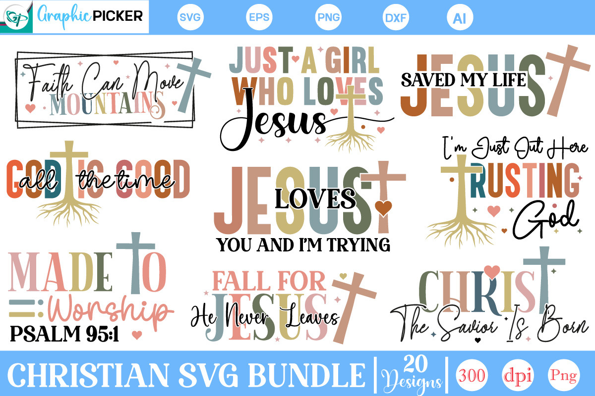Mega Christian SVG Bundle, an Object Graphic by GraphicPicker (Photo 6 of 7)