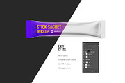 Stick Sachet Mockup. Coffee 3in1, a Packaging Mockup by easymock (Thumbnail 5 of 8)