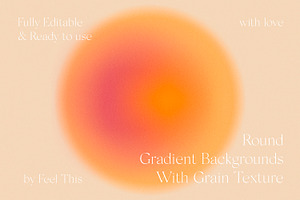 Round Circle Gradient Textures PS