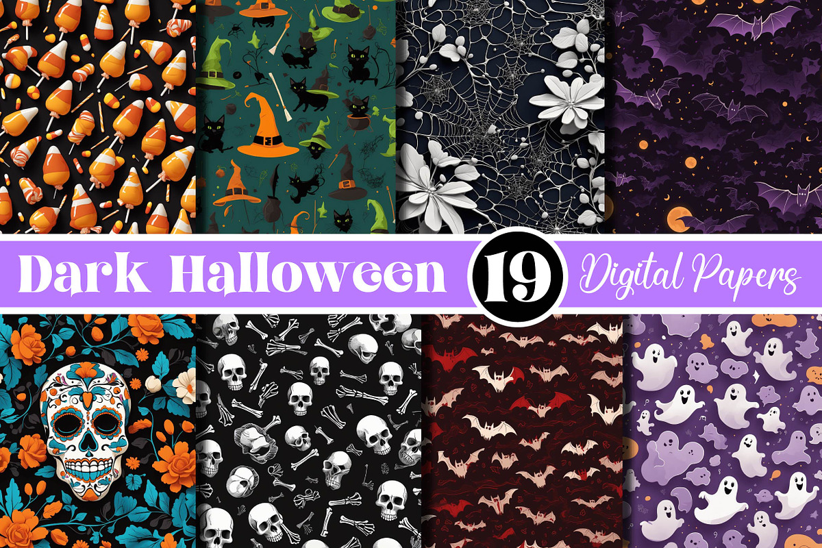 Dark Halloween Seamless Papers, a Background Photo by Wow Magic (Photo 1 of 2)