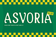 Asvoria Blur, a Serif Font by Craft Supply Co. (Thumbnail 1 of 8)