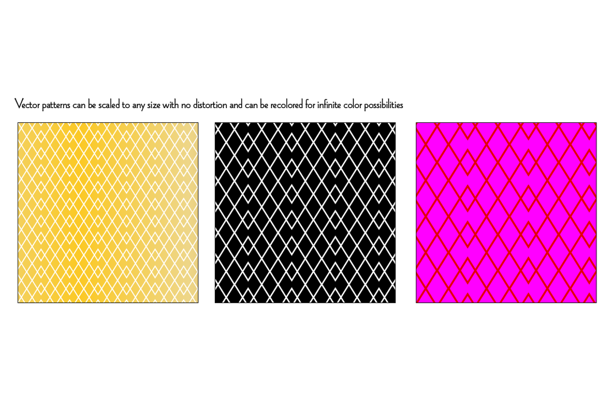 Seamless Metallic Classic Geometrics preview 3