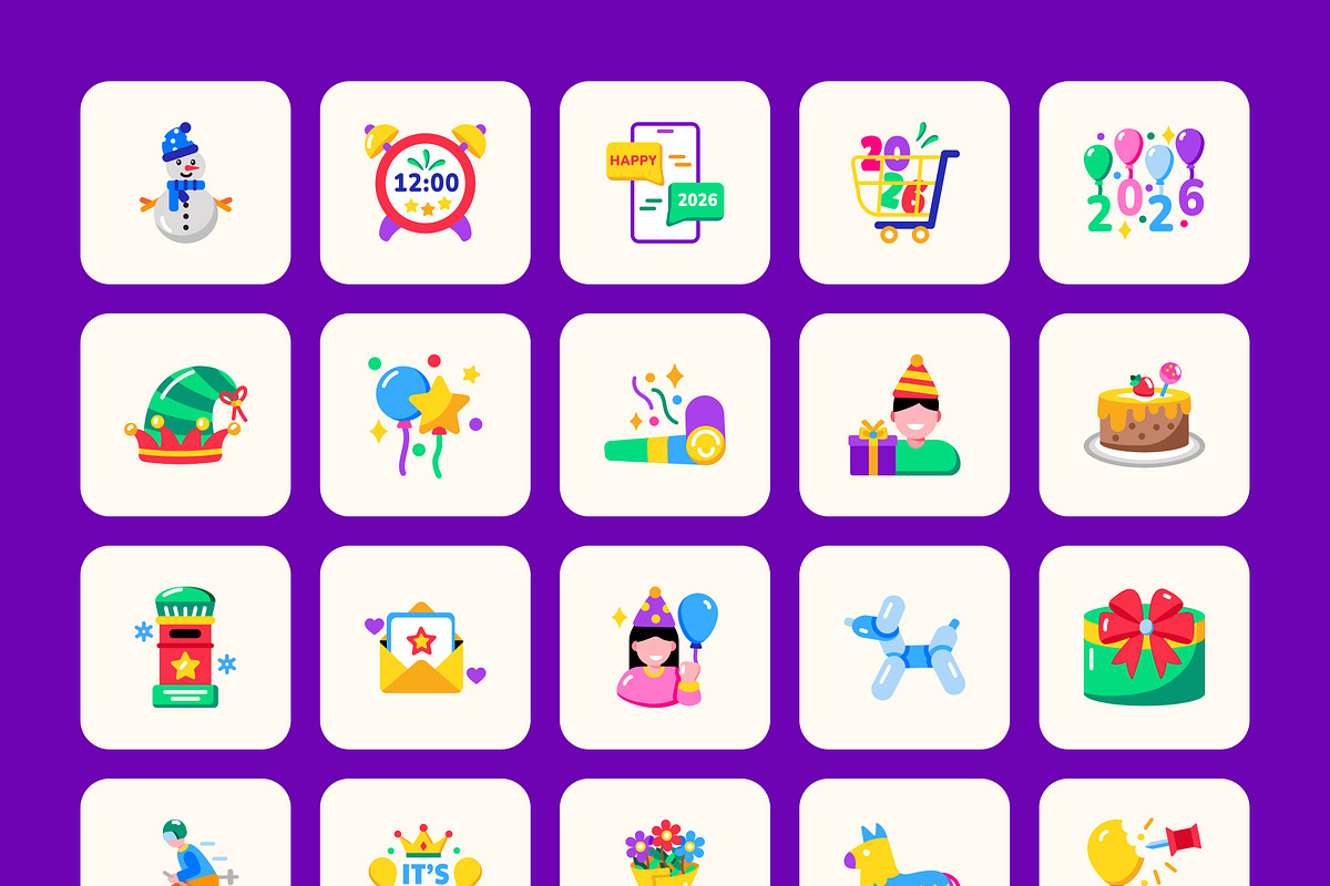 Joyful Holiday Icon Set, an Emoji Icon by Prosymbols (Photo 10 of 13)
