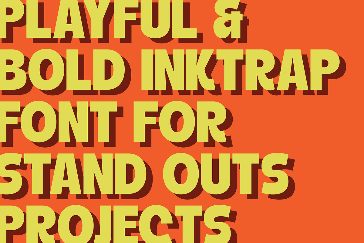 PGR Muffle - Inktrap Font, a Sans Serif Font by Pikgura (Photo 8 of 8)
