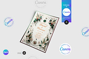 Christmas Wedding Invitation Flyer, a Flyer Template by Aam360 (Thumbnail 2 of 5)