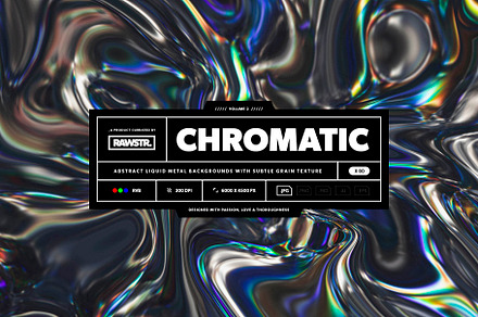 CHROMATIC - Liquid metal backgrounds