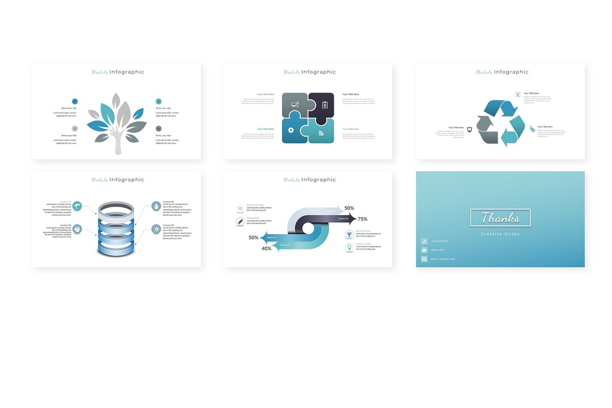 Moduls - Powerpoint Template, a Presentation Template by AQR Studio
