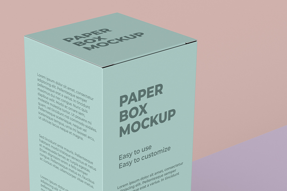 Paper Box Mockup - 8 views, a Packaging Mockup by Illusiongraphic (Photo 19 of 21)