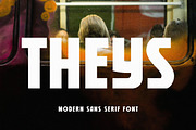 Theys - Modern Sans Serif Font, a Sans Serif Font by TypeLogue (Thumbnail 1 of 5)