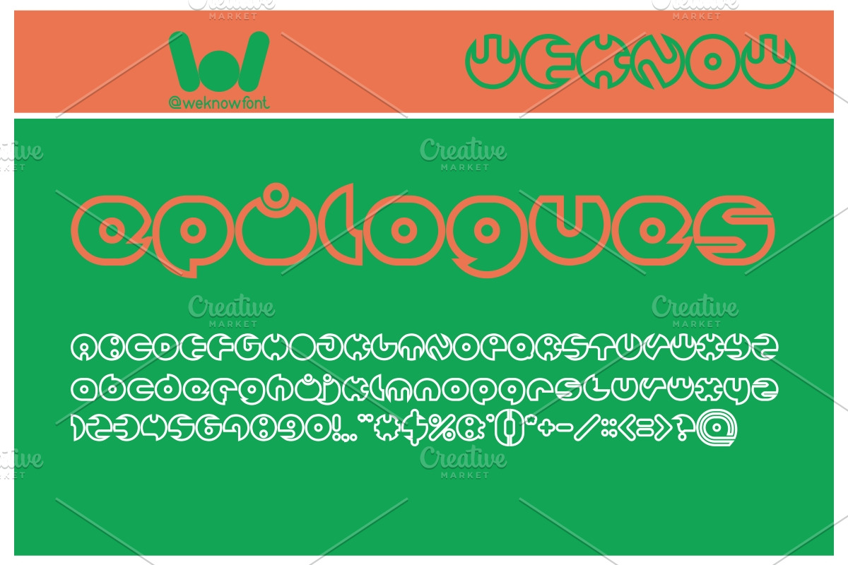 million font, a Font by weknow (Photo 5 of 5)