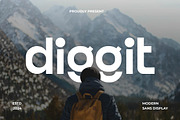 Diggit Modern Sans Font, a Sans Serif Font by Artiveko (Thumbnail 1 of 7)