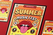 Psychedelic Music Festival Flyer Set, a Flyer Template by Annora Studio (Thumbnail 6 of 6)