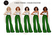 Fashion Girl 57 clipart png, an Illustration by Parinaz Wadia Design (Thumbnail 2 of 9)