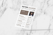 Cool Brown CV Resume, a Resume Template by Fannan Studio (Thumbnail 2 of 3)