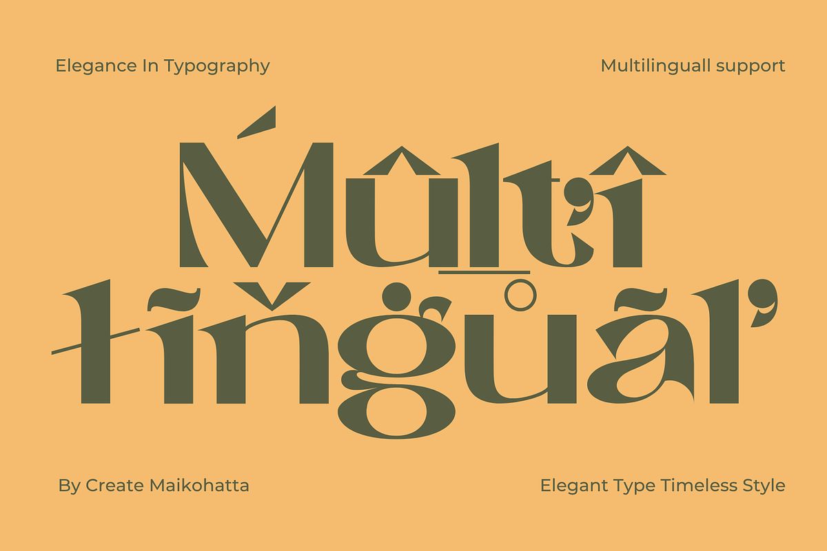 Baner - Sans Luxury Typeface, a Sans Serif Font by MaikoHatta (Photo 5 of 8)
