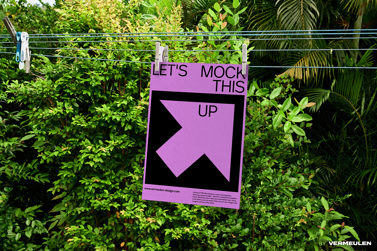 Tropical Poster Mockup GW01 | 09, an Advertising Mockup by Vermeulen Design Studio (Photo 2 of 2)