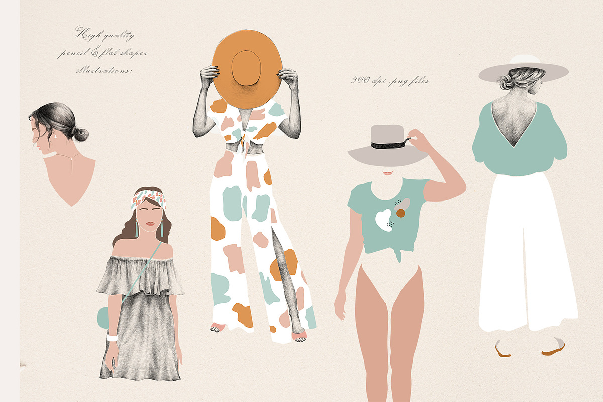 Femi & Artsy illustrations set, an Illustration by Bibela (Photo 4 of 10)