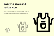 50 Kitchen Line Icon, an Outline Icon by Kawalan Studio (Thumbnail 6 of 9)