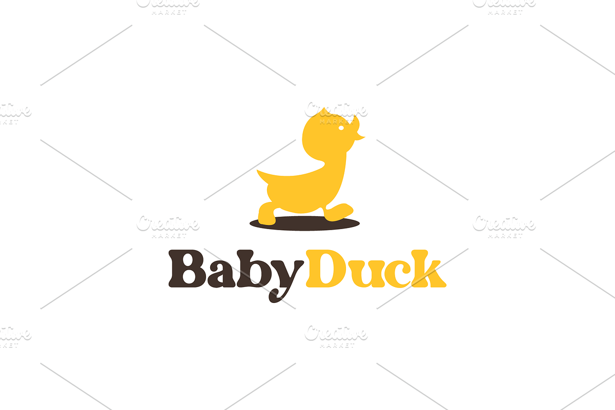 Baby Duck vector simple logo, a Branding & Logo Template by zaqilogo