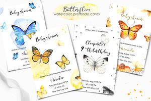 Butterflies Watercolor Collection