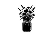 Wildflower Mason Jar SVG Bundle, an Illustration by Designs_River (Thumbnail 20 of 31)