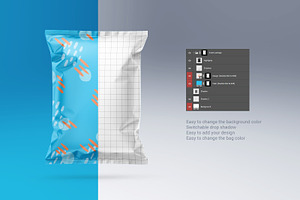 Snack Bag Set Mockup