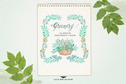 Watercolor Greenery, a Texture Illustration by Graphobia (Thumbnail 5 of 9)
