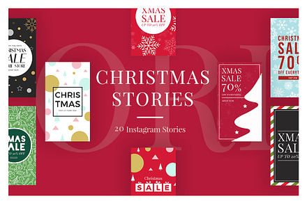 Christmas Instagram Stories Template, a Social Media Template by MinimalStudioCo