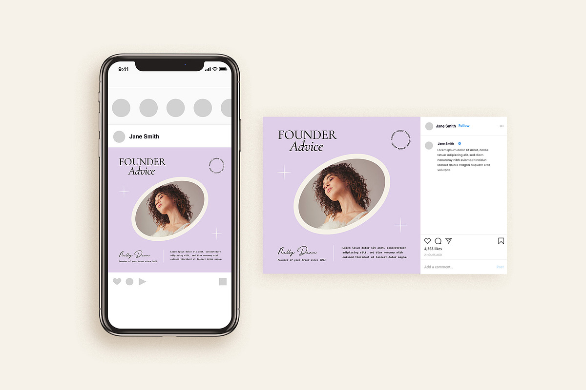 Entrepreneur Social Media Pack, a Social Media Template by Vynetta (Photo 3 of 16)